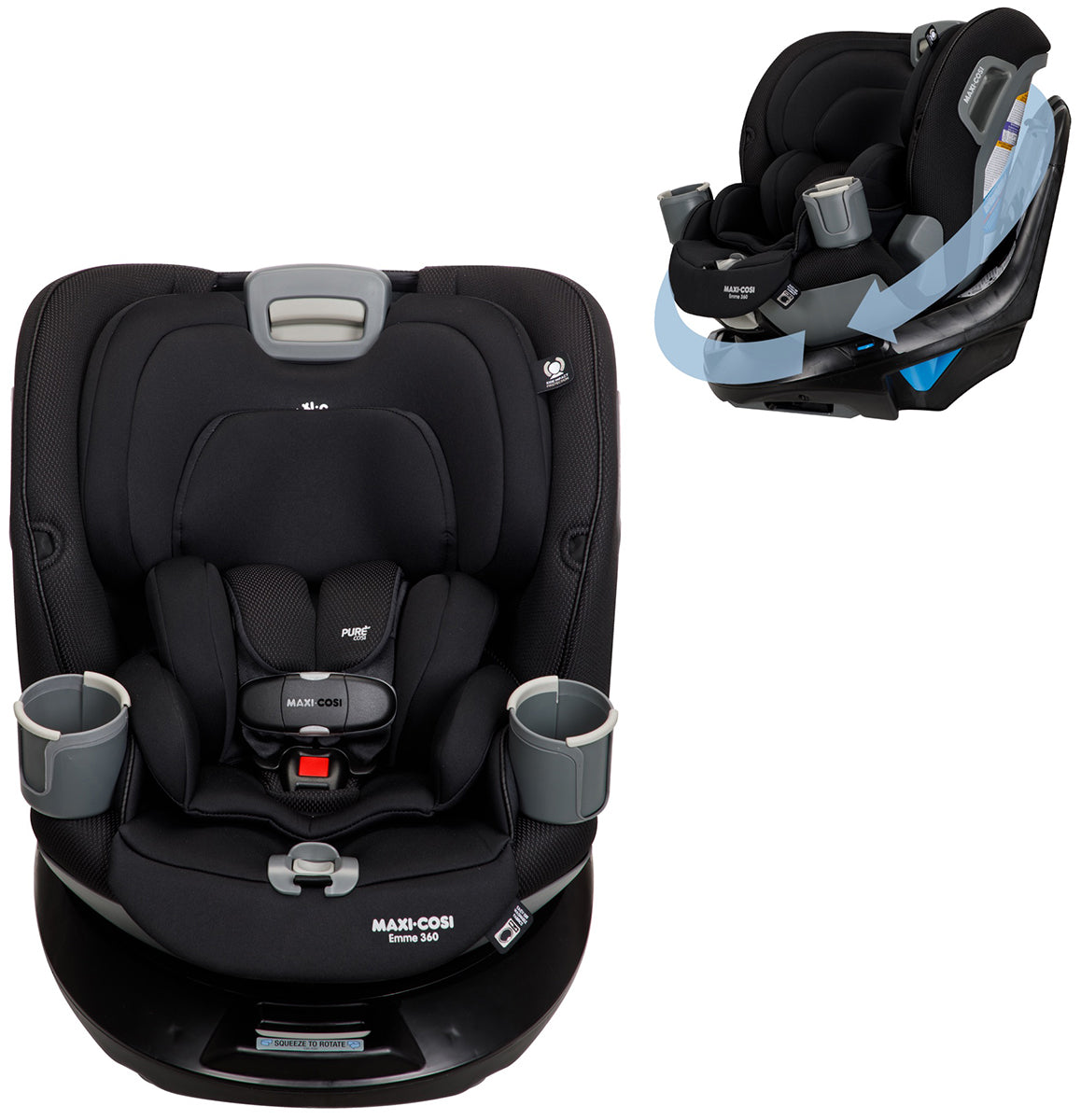 Maxi-Cosi Emme 360 Rotating All-in-One Convertible Car Seat – Buttercup