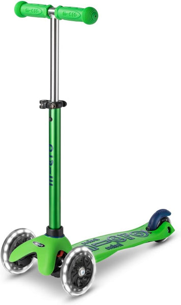 Micro Kickboard Mini Deluxe LED Scooter - Green/Blue