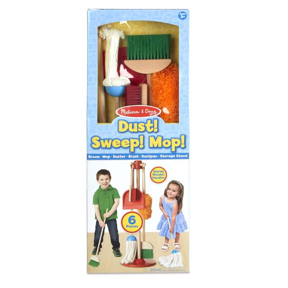 Melissa & Doug Kid's Cleaning Set - Dust! Sweep! Mop!