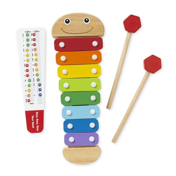 Melissa & Doug Wooden Caterpillar Xylophone