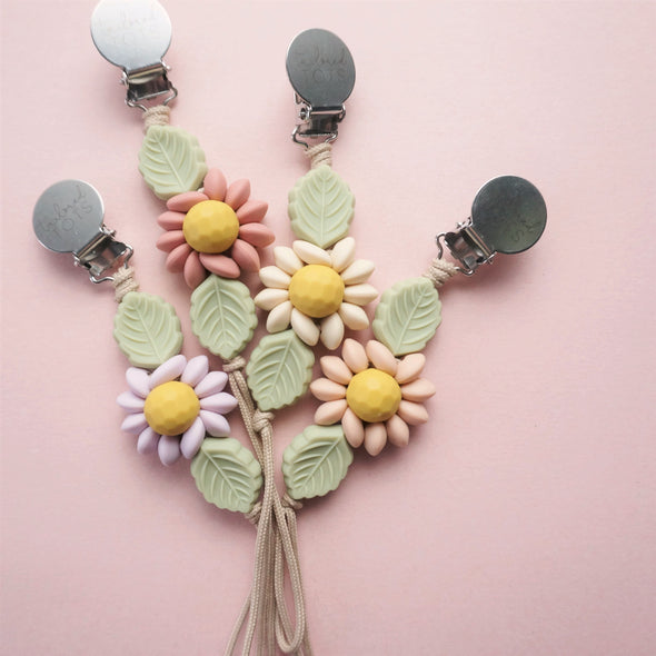 Wildflower Pacifier Clip