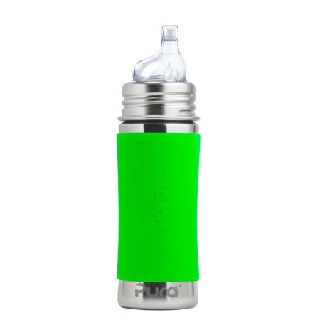 Pura Kiki Sippy Cup - Green Sleeve / 11oz