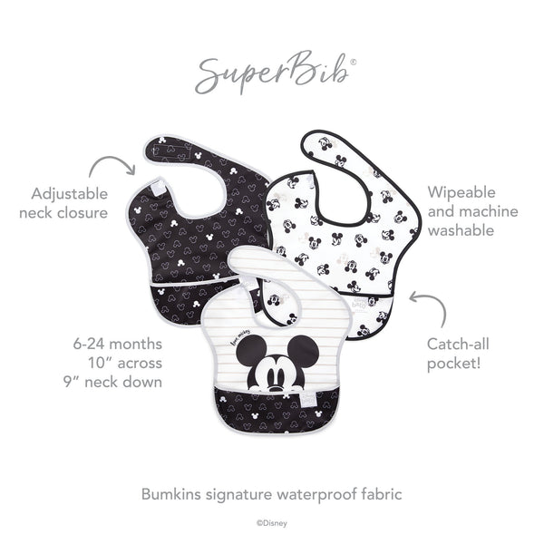Bumkins Superbib - Mickey Mouse / 3 Pack