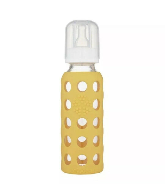 Lifefactory Glass Baby Bottle - Mango / 9 oz.