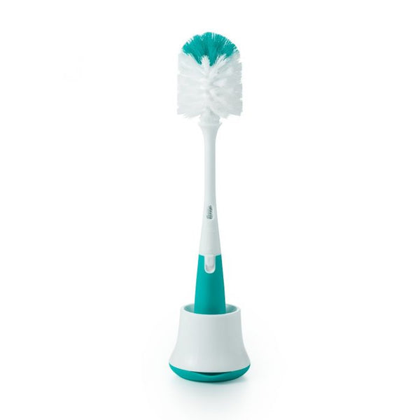 OXO Bottle Brush with Bristled Cleaner & Stand - Teal