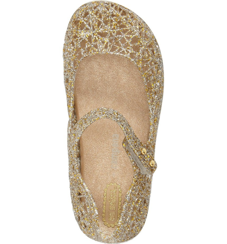 Mini Melissa Campana Zig Zag V Golden Glitter - Main Image