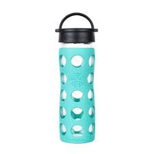 Lifefactory Glass Water Bottle - 16 oz / Sea Green
