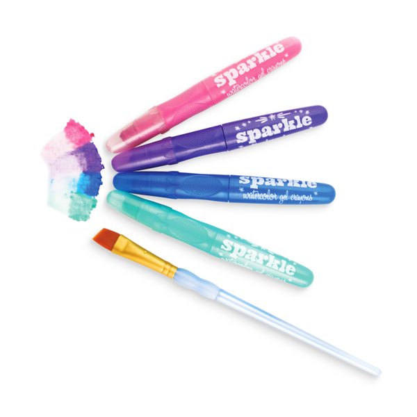 Ooly Sparkle Watercolor Gel Crayons- 12 Pack