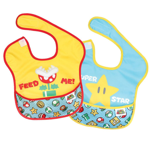 Bumkins Super Bib - Super Mario 2 pack