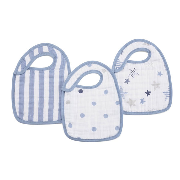 Aden & Anais 3-Pack Classic Snap Bibs - Rock Star