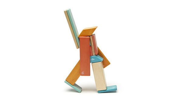 Magnetic Wooden Blocks 14 Piece Set