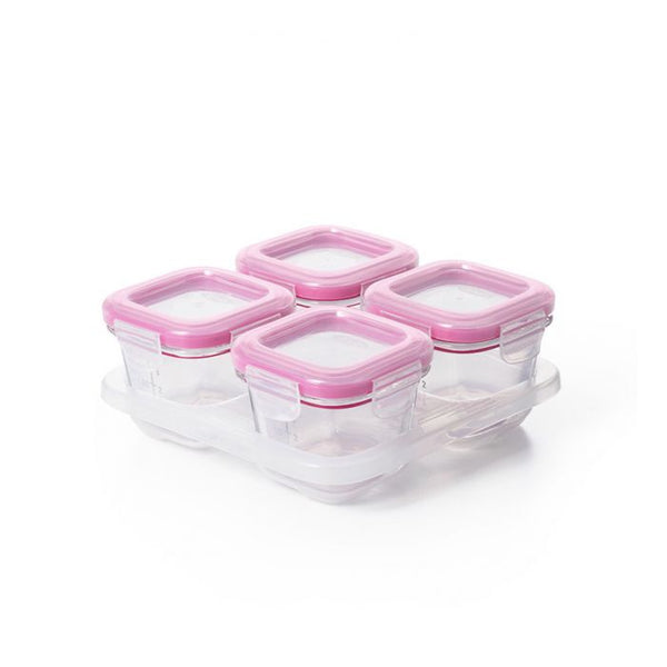 OXO Glass Baby Blocks - Pink / 4 oz