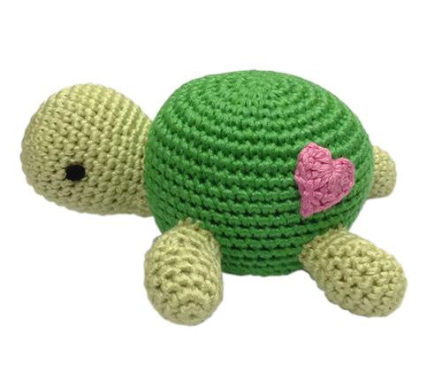 Cheengoo Crocheted Rattle - Turtle