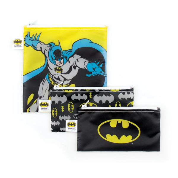 Bumkins Reusable Snack Bags - Batman 3 Pack