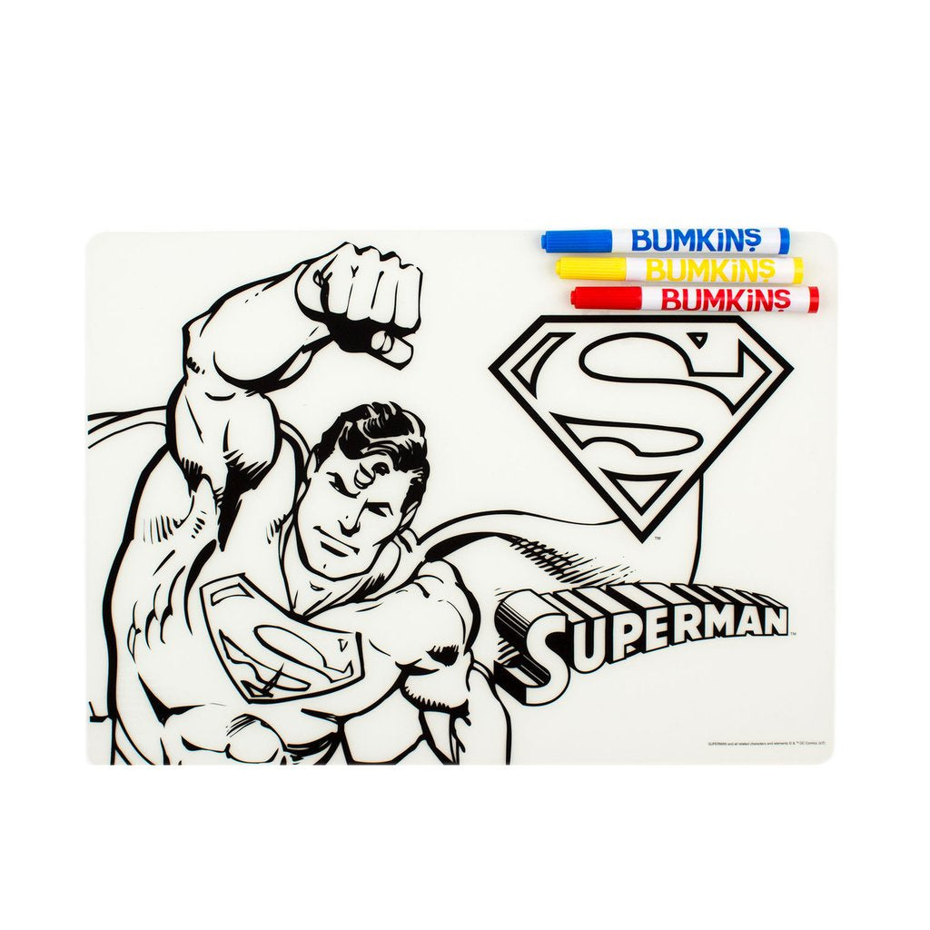 Bumkins Silicone Coloring Placemat - Superman