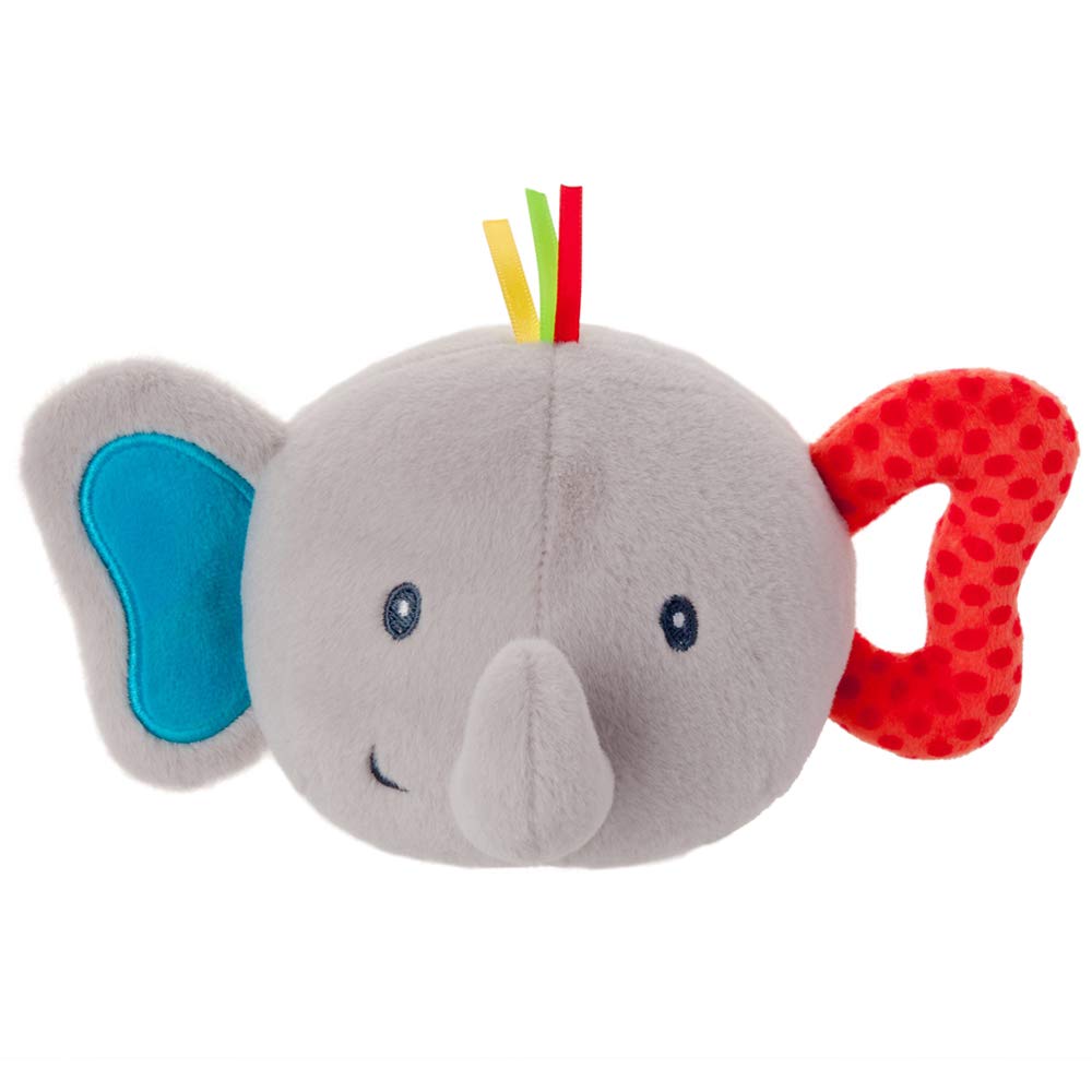Baby GUND Flappy Elephant Silly Sounds Light Up Plush Ball, Gray