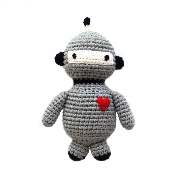 Cheengoo Crocheted Rattle - Robot