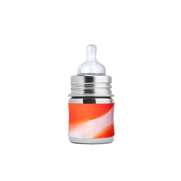 Pura Kiki Infant Bottle - Orange Swirl Sleeve / 5oz