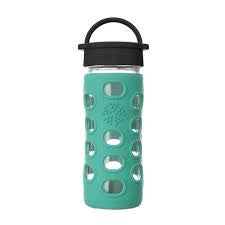 Lifefactory Glass Water Bottle - 12 oz / Kale