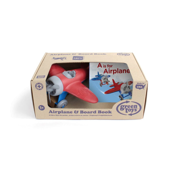 Green Toys Airplane & Board Book Set