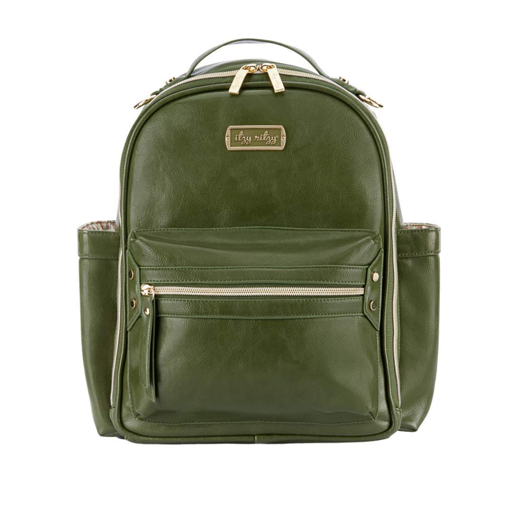 Itzy Ritzy Mini Diaper Bag Backpack – Olive
