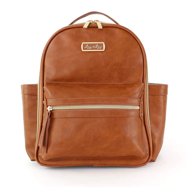 Itzy Ritzy Mini Diaper Bag Backpack – Cognac
