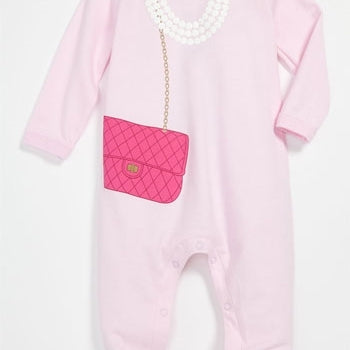 Sara Kety Pink Bag With Pearls Pink Footsies