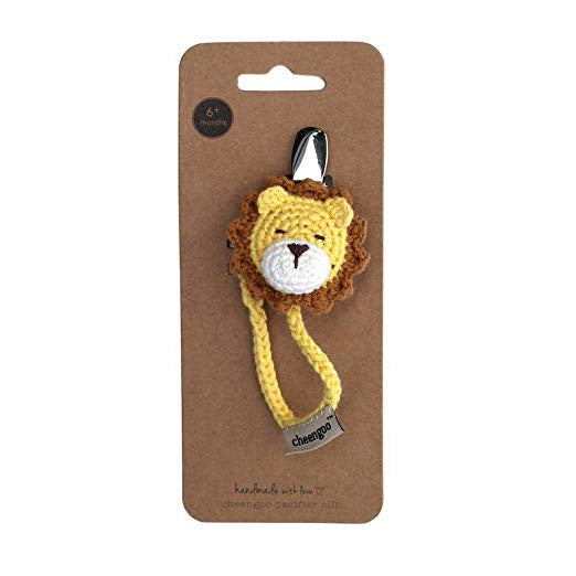 Cheengoo Crocheted Pacifier Clip - Lion