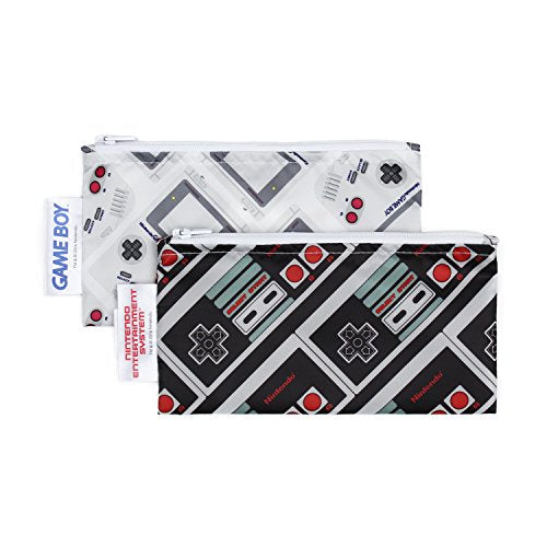 Bumkins Reusable Snack Bags - Game Boy 2 Pack