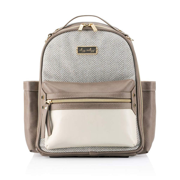 Itzy Ritzy Mini Diaper Bag Backpack – Vanilla Latte