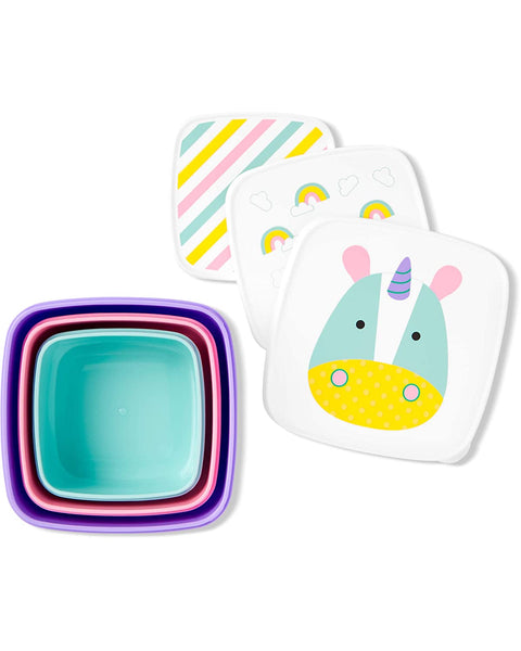 Skip Hop Toddler Food Storage Snack Box Set, Unicorn