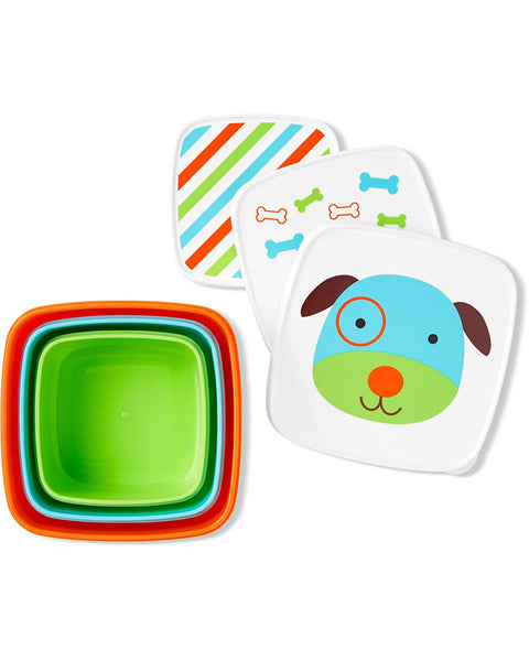 Skip Hop Toddler Food Storage Snack Box Set, Dog