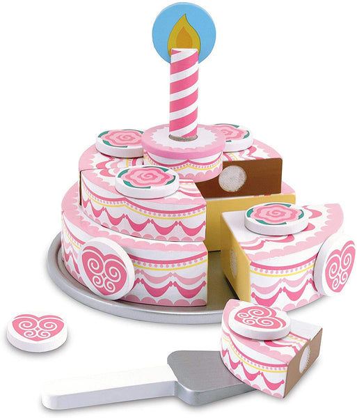 Melissa & Doug Wooden Triple-Layer Party Cake