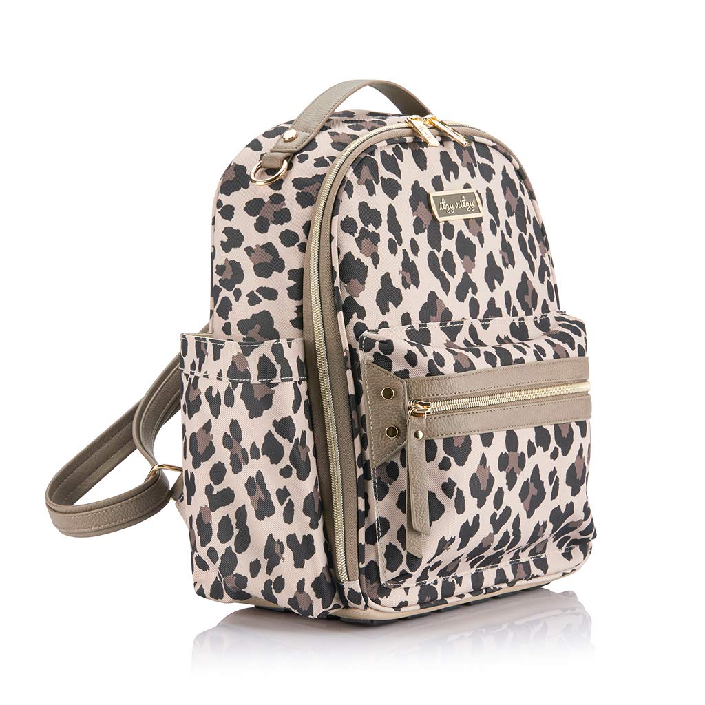 Itzy Ritzy Mini Diaper Bag Backpack – Leopard – Buttercup