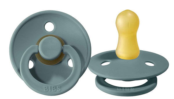 BIBS Baby Pacifier | BPA-Free Natural Rubber | Made in Denmark | Island Sea  2-Pack