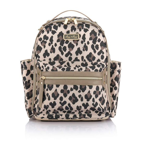Itzy Ritzy Mini Diaper Bag Backpack – Leopard