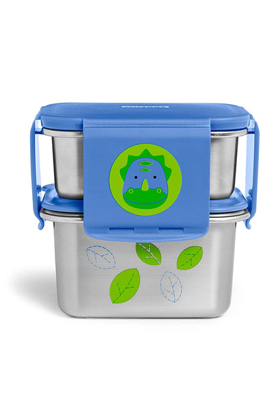 Skip Hop Stainless Steel Toddler Lunch Kit, Dino