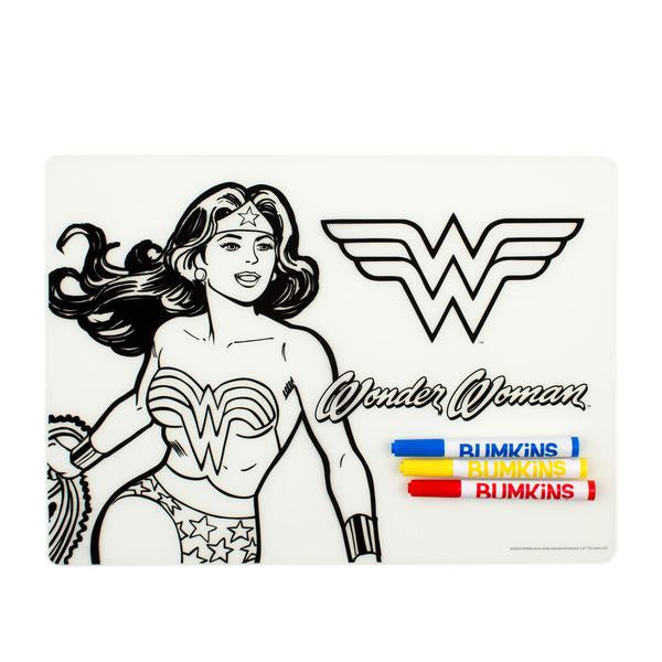 Bumkins Silicone Coloring Placemat - Wonder Woman