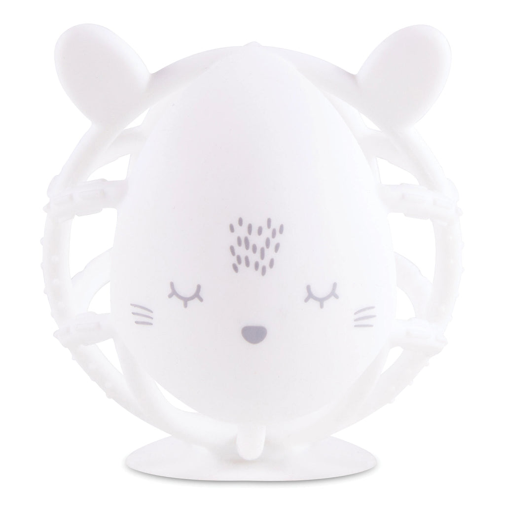 Tiny Twinkle Bunny Silicone Teether Toy - White