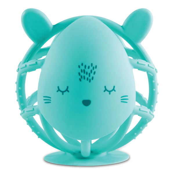Tiny Twinkle Bunny Silicone Teether Toy - Mint