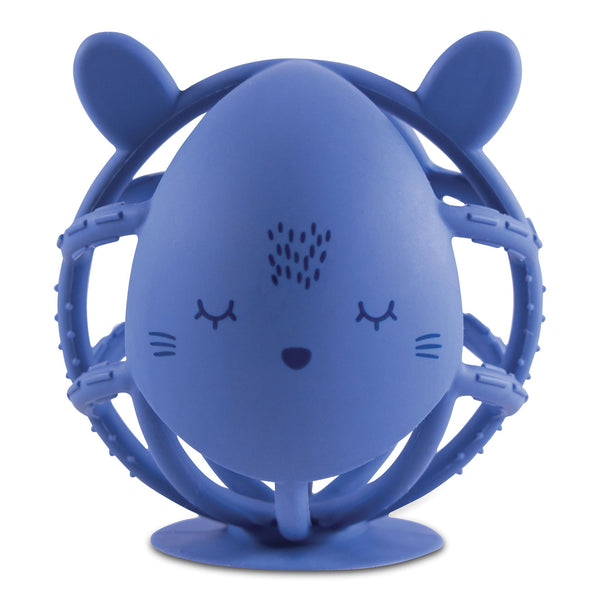 Tiny Twinkle Bunny Silicone Teether Toy - Indigo