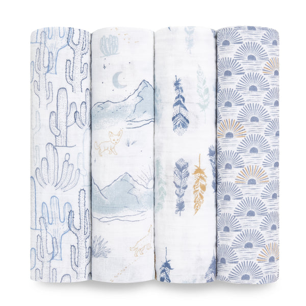 Aden and Anais 4-Pack Classic Swaddles - Sunrise