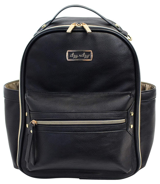 Itzy Ritzy Mini Diaper Bag Backpack – Black