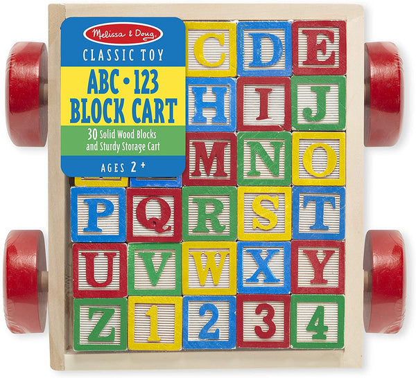 Melissa & Doug Classic ABC Block Cart