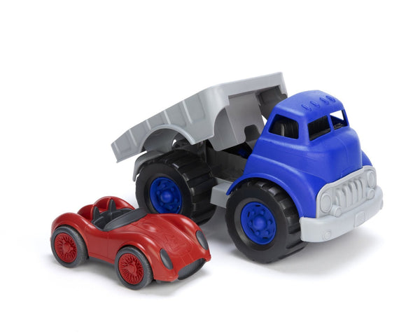 Green Toys Flatbed w/Red Race Car