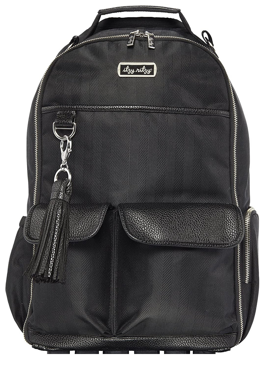 black leather backpack diaper bag Itzy Ritzy Boss Backpack Diaper Bag – Buttercup
