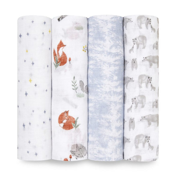 Aden and Anais 4-Pack Classic Swaddles - Naturally