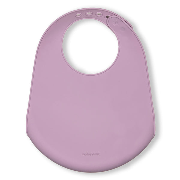 Modern Twist Silicone Catch Bib - Mama Llama / Lovely Lavender