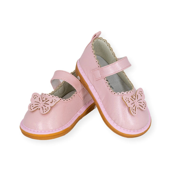 Wee Squeak Camille Pink Shimmer Shoes