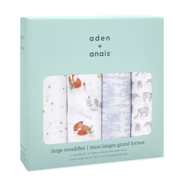 Aden and Anais 4-Pack Classic Swaddles - Naturally